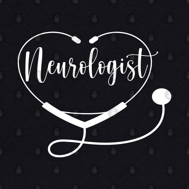 Neurologist Doctor Nurse with Love Heart by Islanr